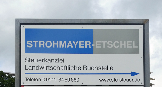 STE-Firmenschild